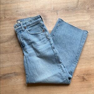 Madewell Curvy Perfect Vintage Wide Leg Crop Jean size 27P